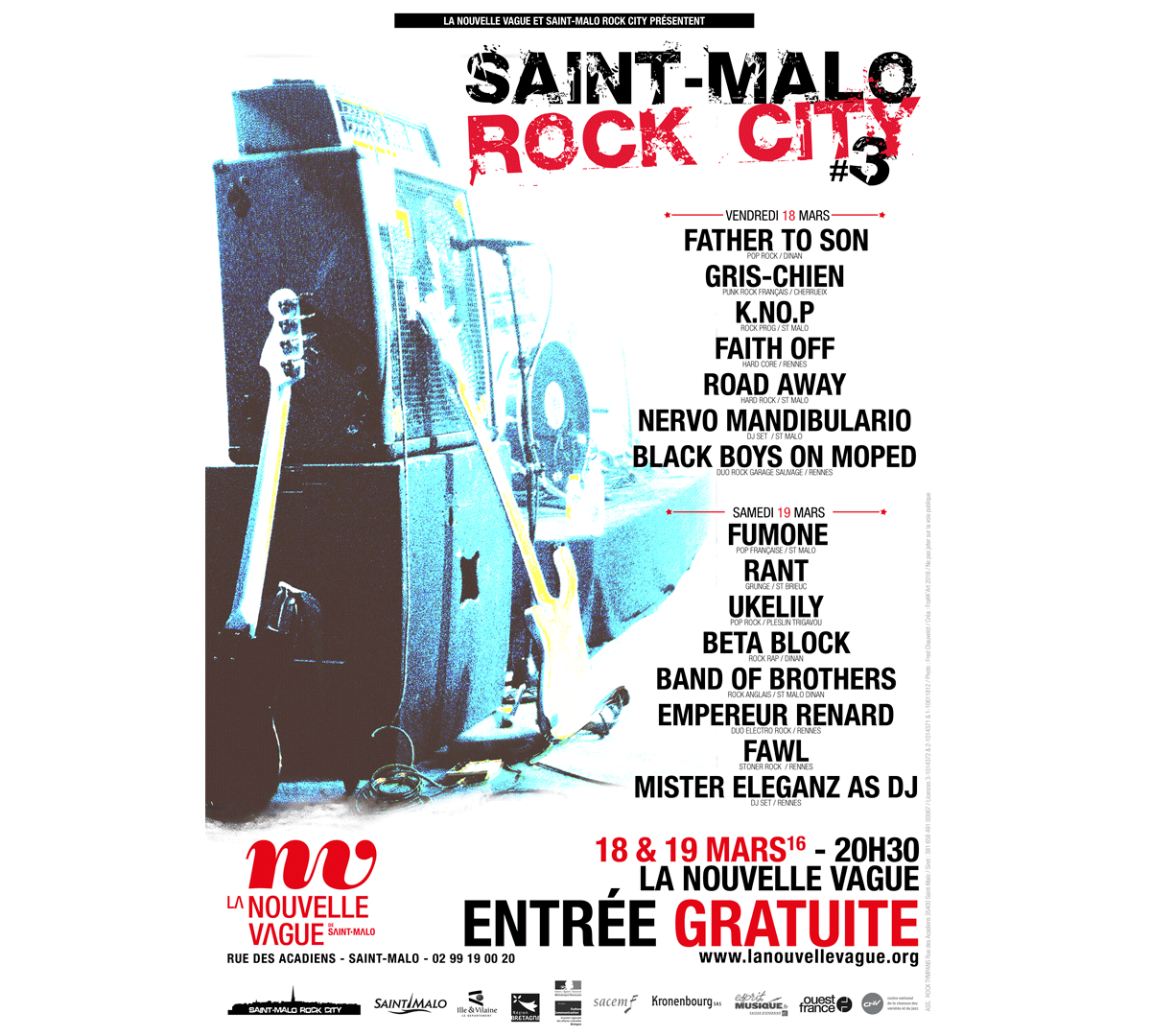 Affiche - Saint-Malo Rock City - 2016