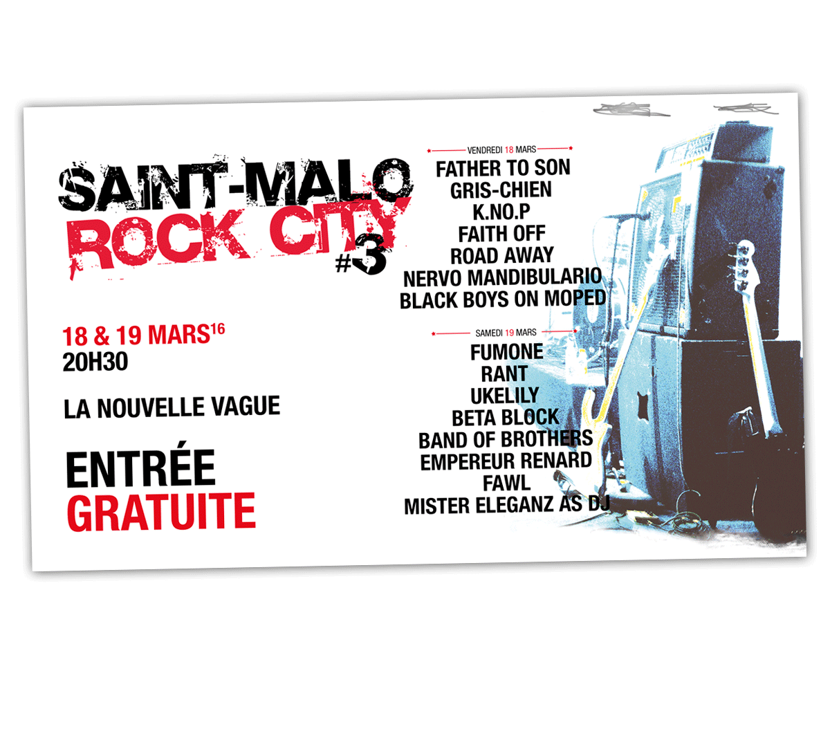 Flyer - Saint-Malo Rock City - 2016